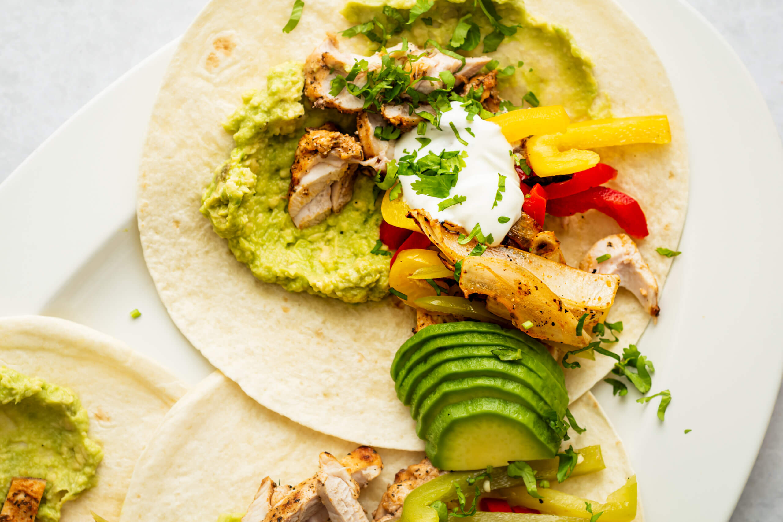 Kip fajita tortillas Kiprecepten